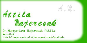 attila majercsak business card